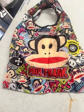 Paul Frank Multicolor Monkey Sticker-Style Graphic Bag